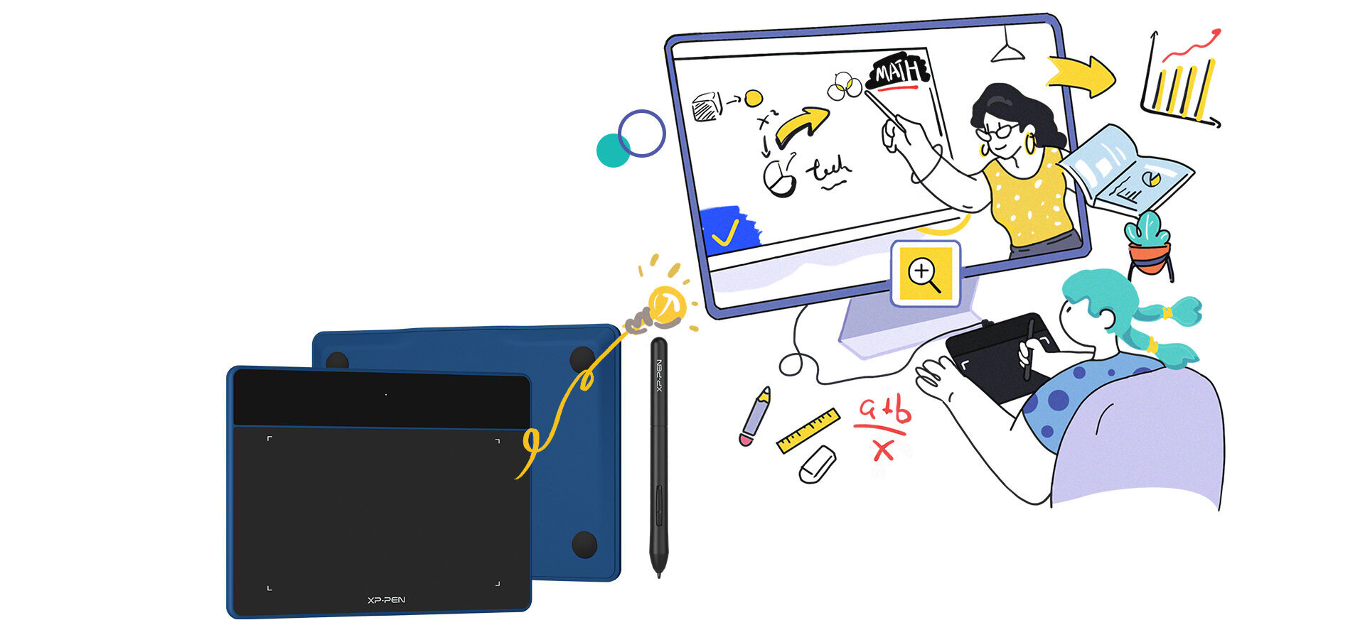 Graafikatahvel XP-Pen Deco Fun S, sinine hind ja info | Digitaalsed joonistustahvlid | hansapost.ee