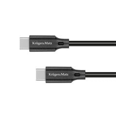 Kaabel USB tüüp C – USB tüüp C 100 W 2,5 m Kruger&Matz Basic hind ja info | Juhtmed ja kaablid | hansapost.ee