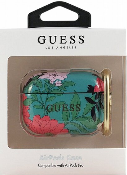 Guess GUACAPTPUBKFLO1 Silikoonist ümbris Apple Airpods Pro Floral N.1 цена и информация | Kõrvaklappide tarvikud | hansapost.ee