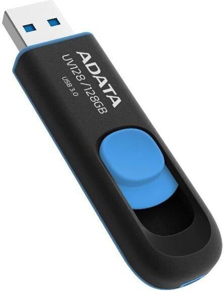Mälupulk Adata UV128 128 GB, USB 3.0, must/sinine hind ja info | Mälupulgad | hansapost.ee