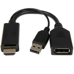 Адаптер Cablexpert Active 4K HDMI A-HDMIM-DPF-01 цена и информация | Адаптеры, USB-разветвители | hansapost.ee