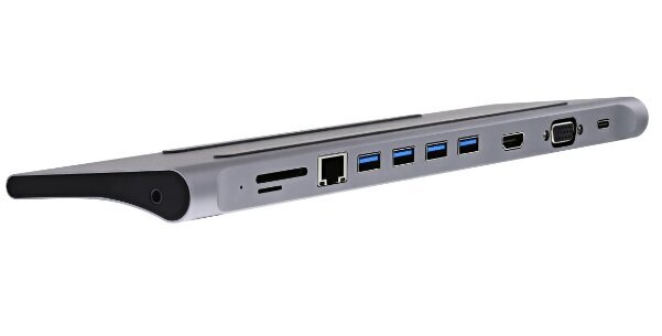 USB-C jaotur "Dock 11 in 1" цена и информация | USB adapterid ja jagajad | hansapost.ee