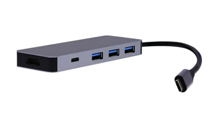 USB-C jaotur "6 in 1" цена и информация | USB adapterid ja jagajad | hansapost.ee