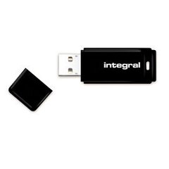 Integral USB 64GB Black, USB 2.0 with removable cap цена и информация | USB накопители данных | hansapost.ee