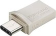 Flashdrive Transcend 64GB JetFlash 890, Silver Plating USB 3.1 Type C hind ja info | Mälupulgad | hansapost.ee
