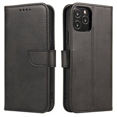 Magnet Case elegant bookcase type case with kickstand for Samsung Galaxy A32 5G black (Black) hind ja info | Telefonide kaitsekaaned ja -ümbrised | hansapost.ee