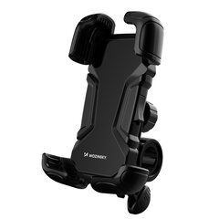 Wozinsky strong phone holder for the handlebar of a bicycle, motorcycle, scooters black (WBHBK6) цена и информация | Держатели для телефонов | hansapost.ee