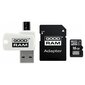 Goodram All In One 16GB Class 10/UHS 1 + Adapter + USB Reader цена и информация | Mälupulgad | hansapost.ee