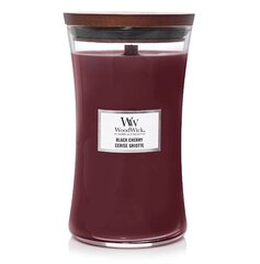 WoodWick Black Cherry Vase (Black Cherry) - Scented Candle 609.5g цена и информация | Свечи, подсвечники | hansapost.ee