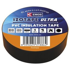 Electrical Insulation Tape PVC 0.13x19mm (20m), Black hind ja info | Käsitööriistad | hansapost.ee