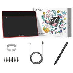 Graafikatahvel XP-Pen Deco Fun S, Punane hind ja info | Digitaalsed joonistustahvlid | hansapost.ee