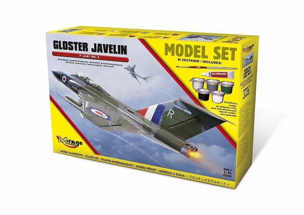 Kokkupandav mudellennuk „Gloster Javelin F Mk9“ / 872093 hind ja info | Klotsid ja konstruktorid | hansapost.ee