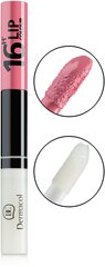 Двухсторонний блеск для губ Dermacol 16H Lip Color 4,8 г, 16 цена и информация | Помады, бальзамы, блеск для губ | hansapost.ee