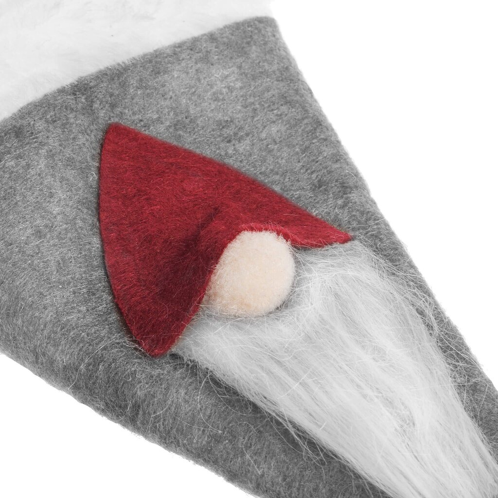Jõulunõude kaunistus - Hall päkapikumüts, 2 tk. hind ja info | Jõulukaunistused | hansapost.ee