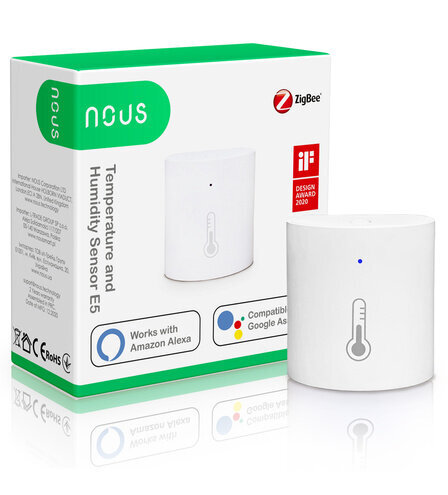 Nutikas niiskus- ja temperatuuriandur Nous E5 ZigBee, Tuya / Smart Life hind ja info | Andurid, sensorid | hansapost.ee