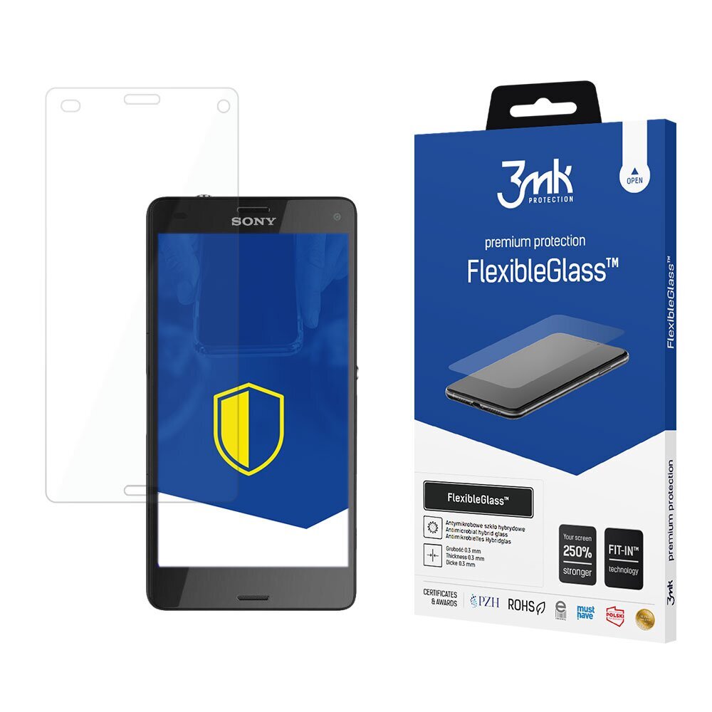 Sony Xperia Z3 Compact D5803 - 3mk FlexibleGlass hind ja info | Ekraani kaitseklaasid ja kaitsekiled | hansapost.ee