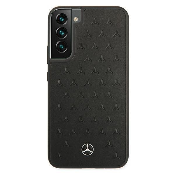 Mercedes MEHCS22MPSQBK S22 + S906 black / black hardcase Leather Stars Pattern цена и информация | Telefonide kaitsekaaned ja -ümbrised | hansapost.ee