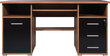 Kirjutuslaud Desk 0484, pruun/must цена и информация | Arvutilauad, kirjutuslauad | hansapost.ee