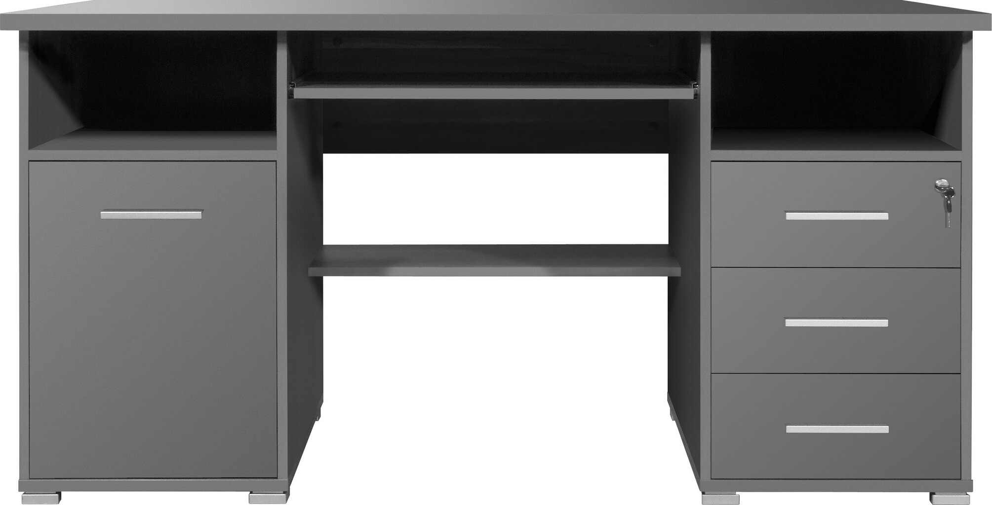 Kirjutuslaud Desk 144, tumehall цена и информация | Arvutilauad, kirjutuslauad | hansapost.ee