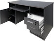 Kirjutuslaud Desk 144, tumehall hind ja info | Arvutilauad, kirjutuslauad | hansapost.ee
