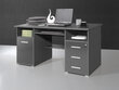 Kirjutuslaud Desk 144, tumehall hind ja info | Arvutilauad, kirjutuslauad | hansapost.ee