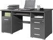 Kirjutuslaud Desk 144, tumehall цена и информация | Arvutilauad, kirjutuslauad | hansapost.ee