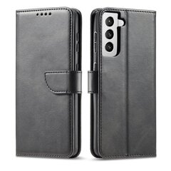 Magnet Case elegant case cover cover with a flap and stand function for Samsung Galaxy S22 Ultra black (Black) цена и информация | Чехлы для телефонов | hansapost.ee