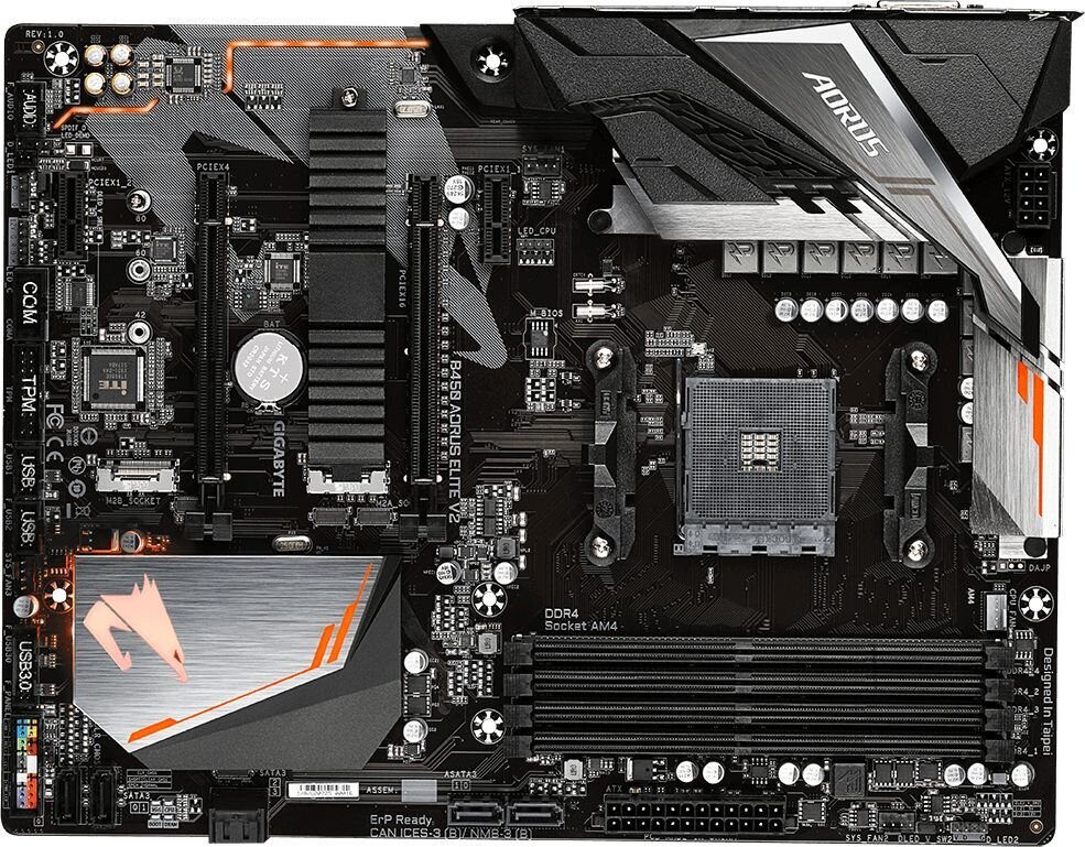 Gigabyte B450 AORUS ELITE V2 (rev. 1.0) hind ja info | Emaplaadid | hansapost.ee