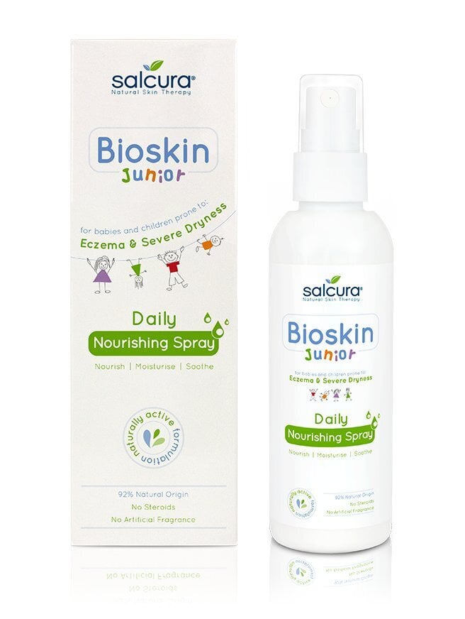 Laste toitev sprei Salcura Bioskin Junior Daily Nourishing Spray probleemsele nahale kogu kehal 100 ml цена и информация | Laste ja ema kosmeetika | hansapost.ee