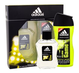 Набор Adidas Pure Game для мужчин: туалетная вода EDT, 100 мл + гель для душа, 250 мл цена и информация | Мужские духи | hansapost.ee