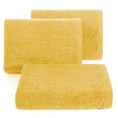 Lihtne puuvillane rätik, kollane, 50x90 cm. hind ja info | Rätikud ja saunalinad | hansapost.ee