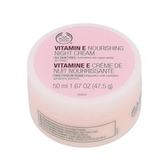 Toitev öökreem The Body Shop Vitamin E, 50 ml цена и информация | Кремы для лица | hansapost.ee
