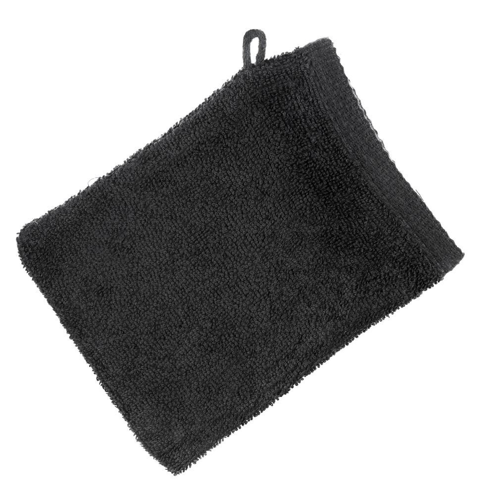 Lihtne puuvillane rätik, must, 16x21 cm. цена и информация | Rätikud ja saunalinad | hansapost.ee