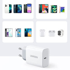 Ugreen USB Type C 20W Power Delivery + MFI 50799 hind ja info | Laadijad mobiiltelefonidele | hansapost.ee