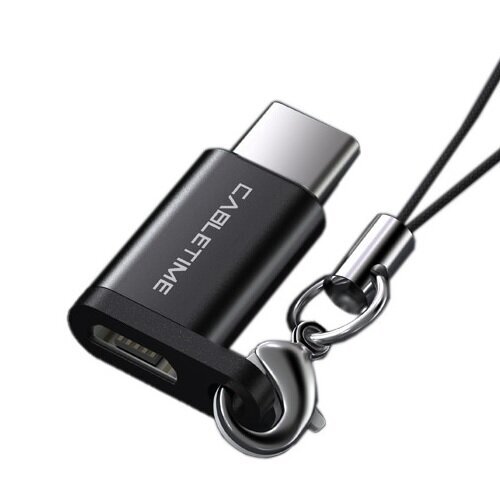 OTG adapter USB 2.0 Type-C (M) - micro USB (F) цена и информация | USB adapterid ja jagajad | hansapost.ee