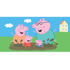 Lasterätik Peppa Pig Happy Family, 70 x 140 cm hind ja info | Rätikud ja saunalinad | hansapost.ee