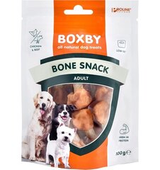 Boxby Bone Snack, kanalihaga naturaalne maius koerale, 100 g hind ja info | Koerte maiused | hansapost.ee
