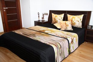 3D-efektiga voodikate N38f, must, 220 x 240 cm hind ja info | Pleedid, voodikatted ja päevatekid | hansapost.ee