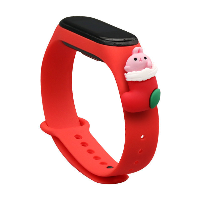 Strap Xmas Wristband for Xiaomi Mi Band 4 / Mi Band 3 цена и информация | Nutikellade aksessuaarid ja tarvikud | hansapost.ee