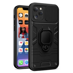 TakeMe Lens Slide Cover Silikoonist tagaümbris autohoidikumagnetiga Apple iPhone 13 Pro Max must hind ja info | Telefonide kaitsekaaned ja -ümbrised | hansapost.ee