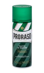 Освежающая пена для бритья с эвкалиптом Proraso Green Shaving Foam, 400 мл цена и информация | Средства для бритья | hansapost.ee