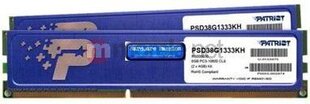 Patriot DDR3 8 ГБ (комплект 2x4 ГБ) 1333 МГц) CL9 Retail (PSD38G1333KH) цена и информация | Объём памяти (RAM) | hansapost.ee