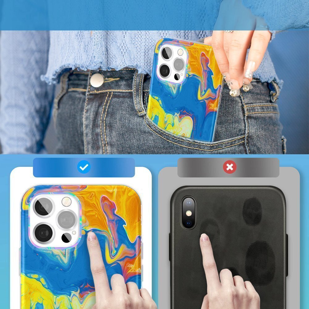 Kingxbar Watercolor Series color case for iPhone 12 Pro hind ja info | Telefonide kaitsekaaned ja -ümbrised | hansapost.ee