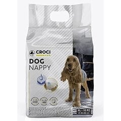 Croci Dog Nappy mähkmed koertele, XL suurus, 40-62cm, 10tk. hind ja info | CROCI Lemmikloomatarbed | hansapost.ee
