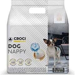 Croci Dog Nappy mähkmed koertele, suurus S, 30-39cm, 14tk. hind ja info | Hooldus/grooming | hansapost.ee