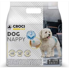 Croci Dog Nappy mähkmed koertele, M suurus, 32-44cm, 12tk. hind ja info | CROCI Lemmikloomatarbed | hansapost.ee