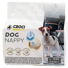 Croci Dog Nappy Подгузники для собак, размер L, 34-48см, 10шт. цена и информация | Средства по уходу за животными | hansapost.ee