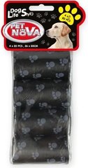 Pet Nova санитарные сумки, черные, 4x20шт. цена и информация | Pet Nova Для собак | hansapost.ee