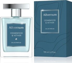 Parfüümvesi Allverne Cedarwood & Vetiver EDP 100 ml hind ja info | Parfüümid meestele | hansapost.ee