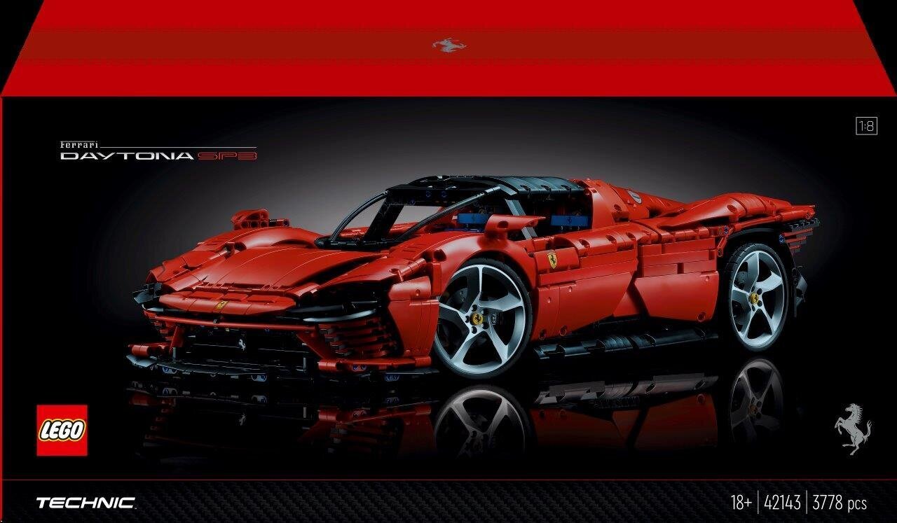 42143 LEGO® Technic Ferrari Daytona SP3 цена и информация | Klotsid ja konstruktorid | hansapost.ee